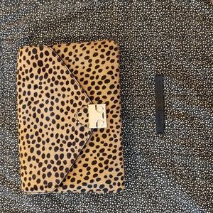 loeffler Randall haircalf lock clutch